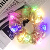 Summer new stage effect LED sequins large intestine circle hair ring fashion cute sports bundle hair hoop hair hoe