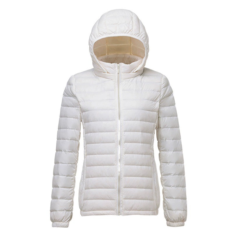 90% белая Съемная шапка на утином пуху, легкий пуховик, женская короткая осенне-зимняя новинка, пальто с капюшоном, большие размеры, трансграничное