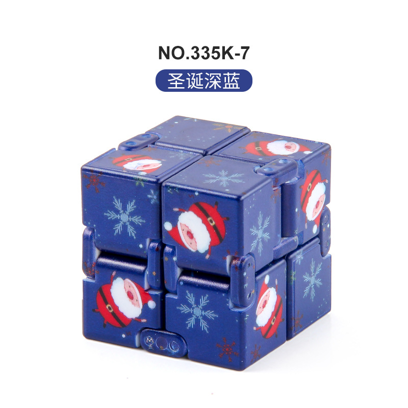 Nuevos juguetes de descompresión exóticos Navidad Halloween infinito Cubo de Rubik creativo de bolsillo cuadrado de segundo orden Cubo de Rubik exportación transfronteriza
