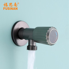 槍灰色不鏽鋼三角閥 DN15馬桶八角止水閥熱水器冷熱4分角閥 廠家