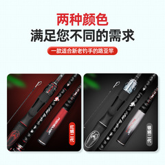 路亞竿批發釣魚碳素魚竿直柄槍柄M調遠投竿富士導環2.1 2.4路亞杆