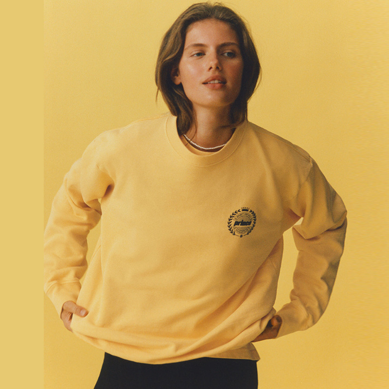 22 Autumn Winter New Women's Clothing Front And Back Letter Print Cotton Ladies Round Neck Sweatshirt Two Colors_voghion.com