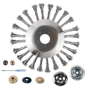 Steel Wire Rotary Brush Cutter Head Replacement Weed Blade Cutter for Trimmer Line Gardening Lawn Mower Weeder