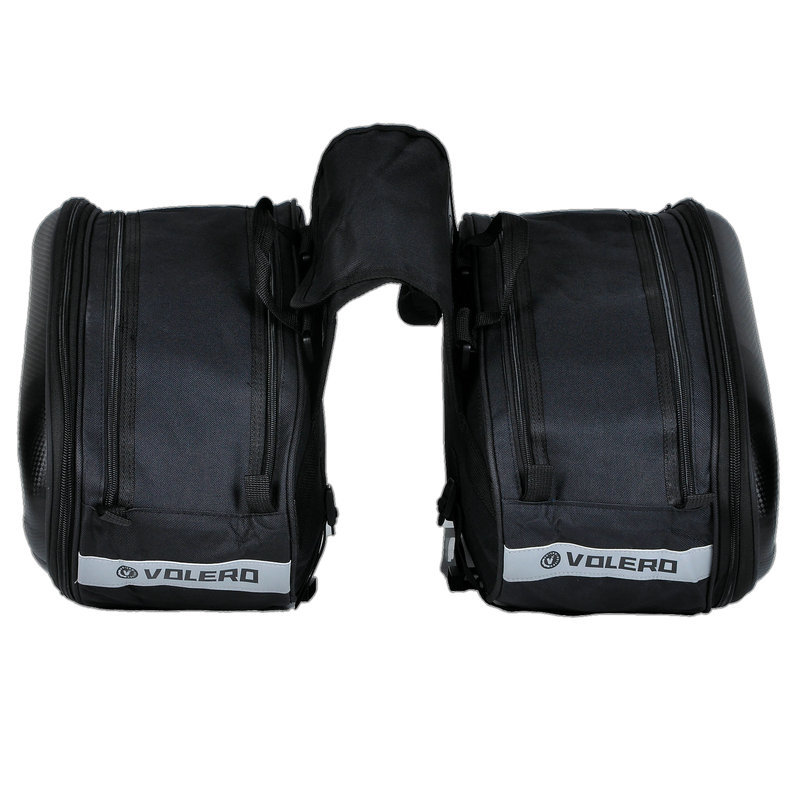 Bolsa lateral de la motocicleta VOLERO bolsa de sillín bolsa de casco bilateral bolsa de montar en motocicleta impermeable de larga y corta distancia misceláneas equipaje