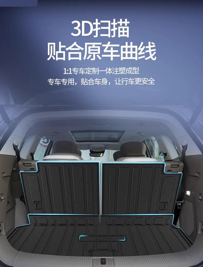Tpe Roewe rx9 trunk mat modification accessories car interior decoration supplies car special trunk mat 25 23