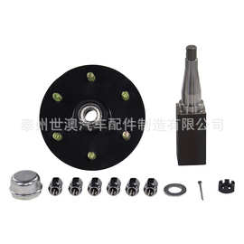 6孔3500磅轮毂轴头轮毂单元拖车轴头房车拖车轴哈巴头价优190AFSS