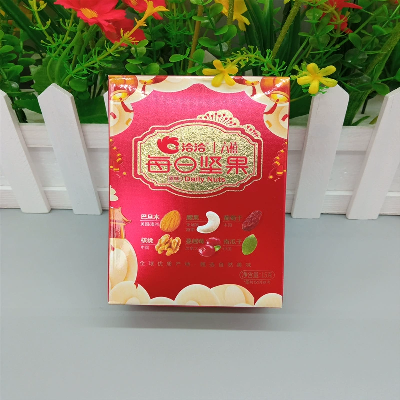 Qia Qia Liuxi Daily Nuts 15g/30g Красная коробка Моя семья счастлива счастлива арахис 2 упаковки/3 упаковки
