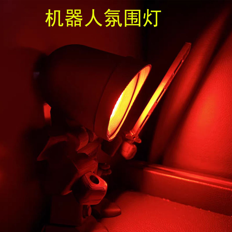 Luz de gabinete de doble cabeza transfronteriza de 3W de pantalla 5VUSB control remoto LED luz nocturna estantería vitrina manual componente de impresión 3D