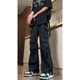 American Style Straight Tooling Casual Pants Men's Spring and Autumn 2024 New Fashion Brand Loose All-match Paratrooper Pants