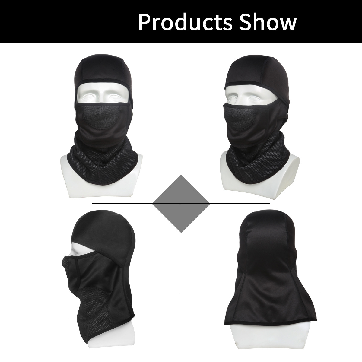 Maschera viso calda per sci e testa autunno e inverno all'aperto ciclismo moto pesca protezione viso e collo_voghion.com