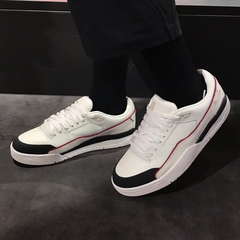 Original Aj Flight Collaboration Low-Top Men's Retro Campus Wear-Resistant Basketball Shoes Casual Versatile Women's Sneakers