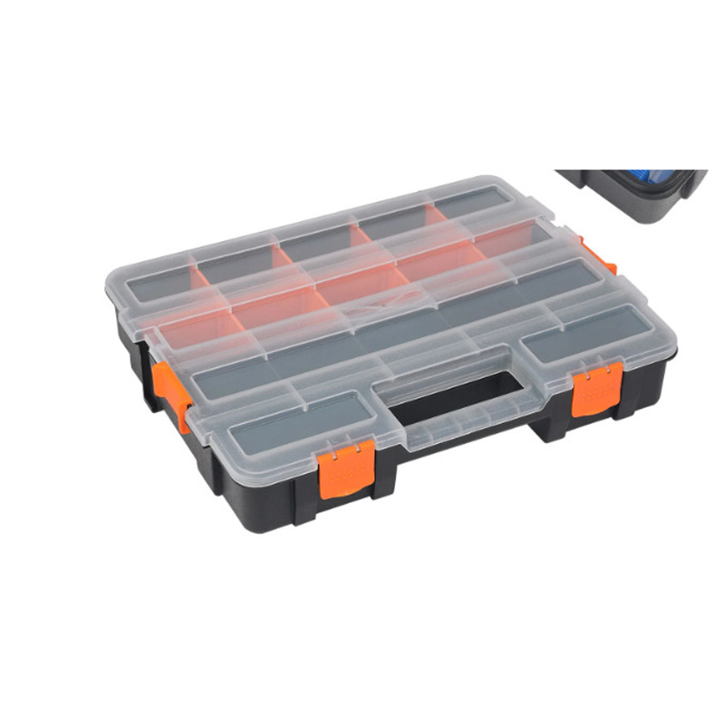 Caja Organizadora con Compartimentos para Piezas y Tornillos para Componentes y Pesca
