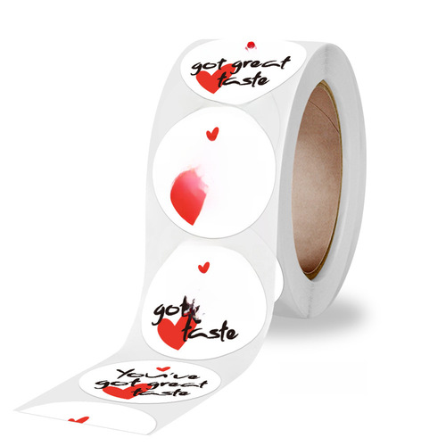 Wholesale Trade Thank You Stickers Gift Handmade Craft Seal Sticker 1 Inch Non-Woven Adhesive Label 