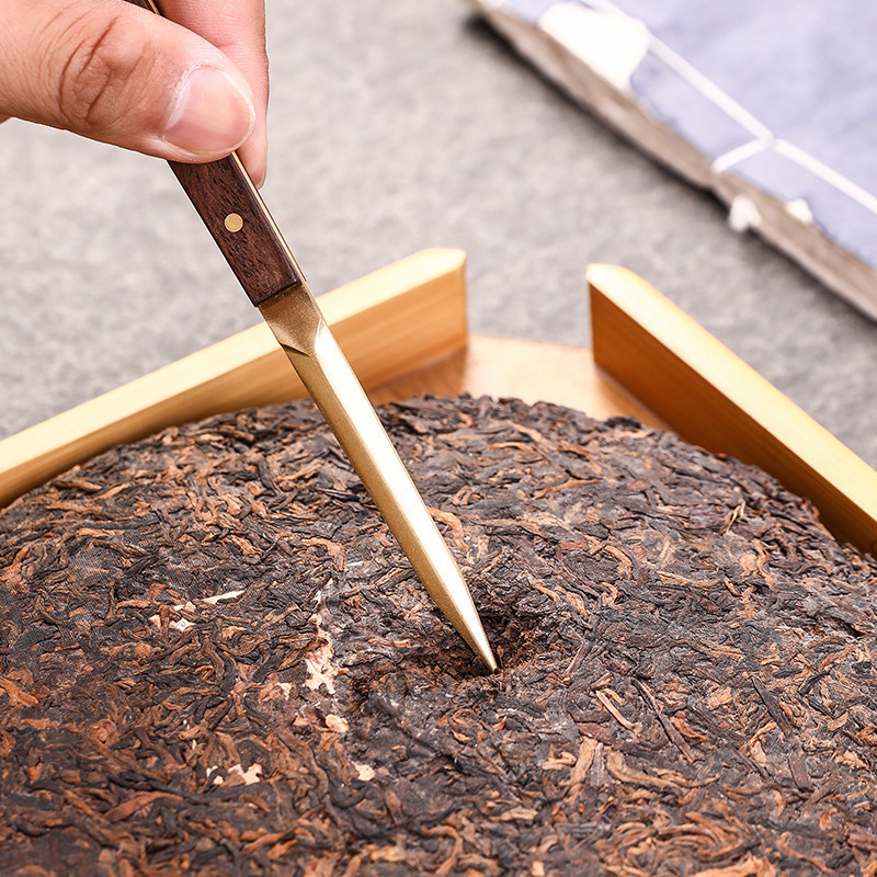 Pino creativo de bambú té de grasa ceremonia seis caballeros ébano hogar juego de té piezas traje conjunto té arte ceremonia del té conjunto
