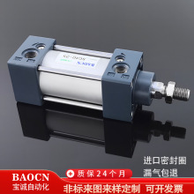 源头工厂直发质保2年长行程标准拉杆气缸sc32x125大推力气缸包邮