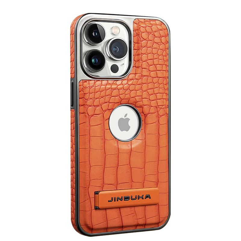 [J1 màu cam★Da cá sấu] Sạc từ tính ◆ Giá đỡ