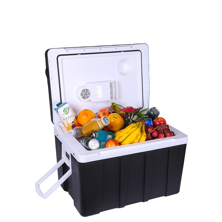Nuevo 50l mini refrigerador hogar coche de doble uso de gran capacidad al aire libre camping portátil coche refrigerador refrigerado aislamiento
