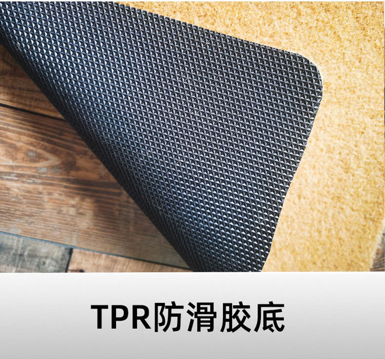 Universal car floor mats made of imitation coconut fiber, solid color, for driver and passenger seats, dirt-resistant, wear-resistant, easy to maintain, non-slip, washable