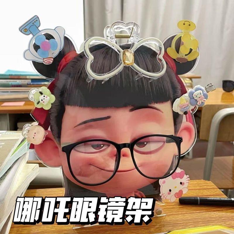 原田治アクリルヘアクリップ収納棚可愛いメガネスタンド家庭用多機能展示デスクトップ装飾置物|undefined