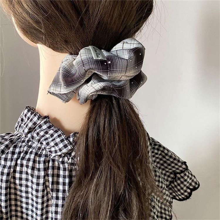 Women's Gender Gradient Fabric Large Bow Hairband Mesh Rhinestone Large Low Bun Simple Hairband Accessory