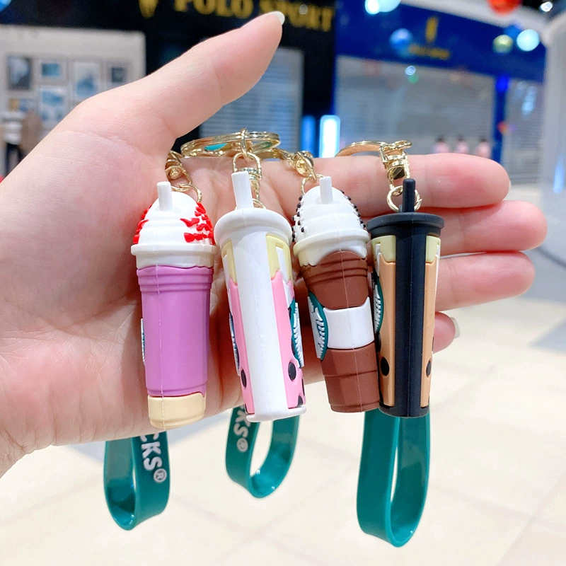 Звездныйbucks, креативная чашка для чая, милый брелок, автомобильные ключи, подвеска, цепочка