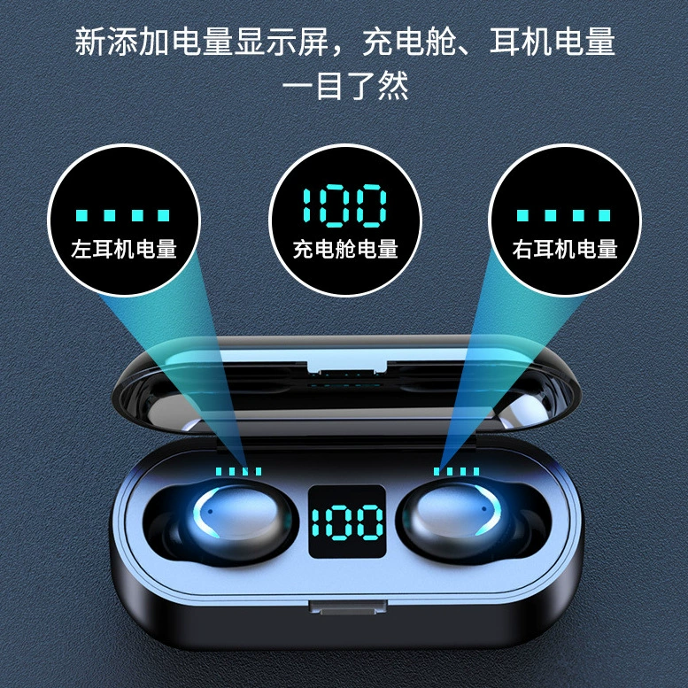 Новый продукт F9 Gao Cang улыбка сенсорные беспроводные стереонаушники Bluetooth TWS5.0, спортивные Bluetooth-наушники