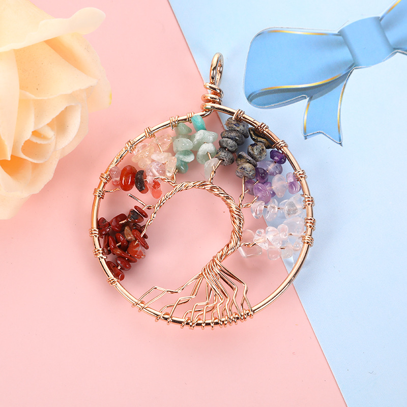 16g Weight Pendant Jewelry Making Type 50mm Jewelry Making Size DIY Jewelry Accessories Classification 1 Piece Quantity Artificial Crystal Material Life Tree Pattern Plating Design Chinoiserie, Classic Style, Artistic Style 1 Piece 50mm Artificial Crystal Life Tree Pendant 6