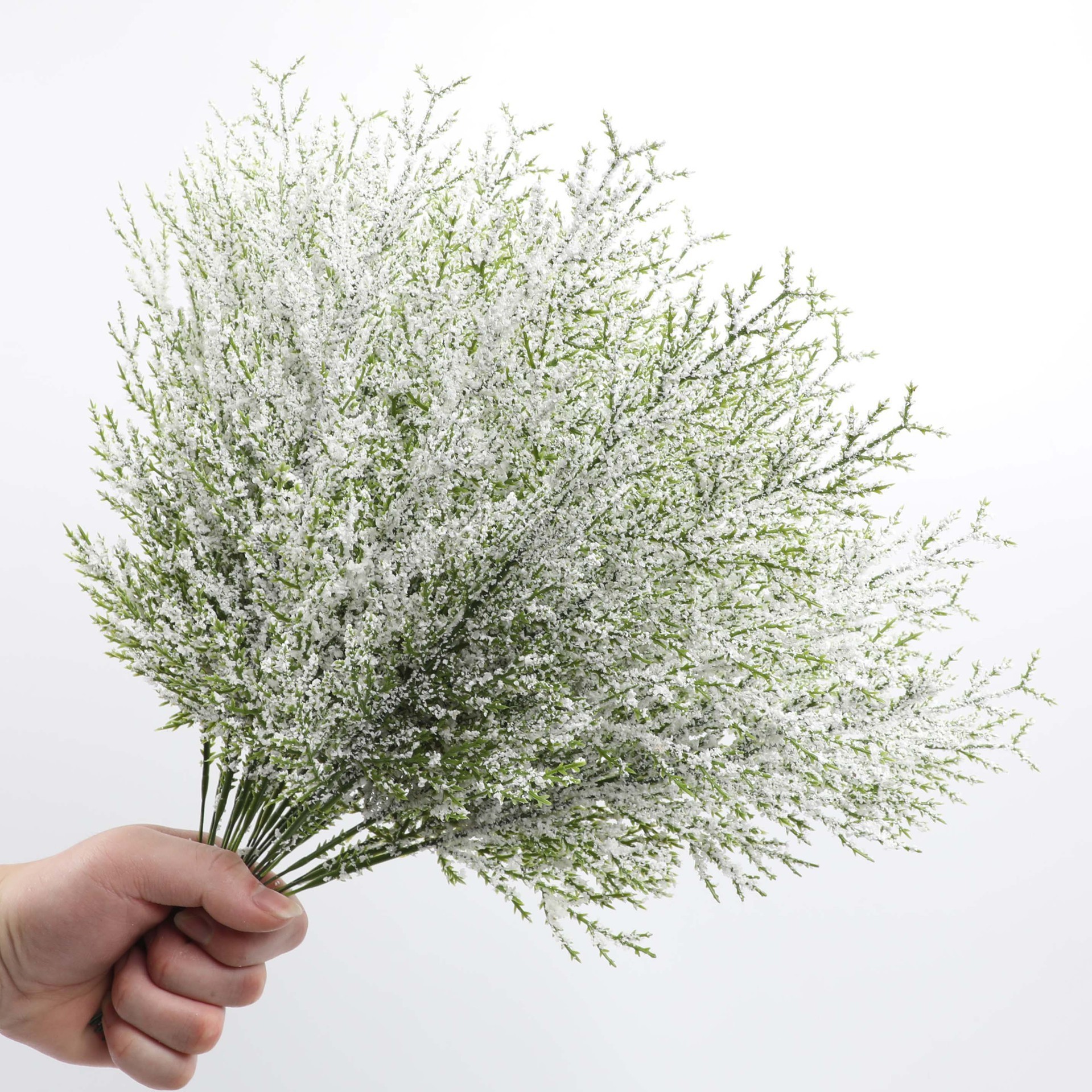 仿真绿植人造松树枝假绿色植物圣诞松叶花环工艺品圣诞节装饰批发