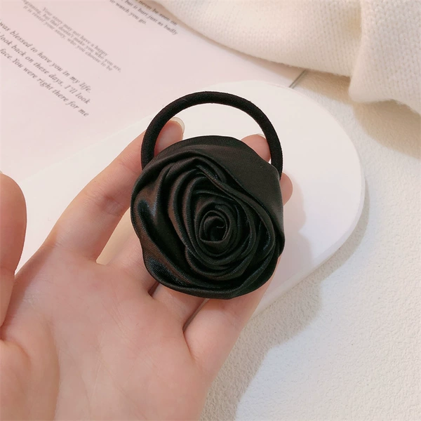 2842 black rose hair rope