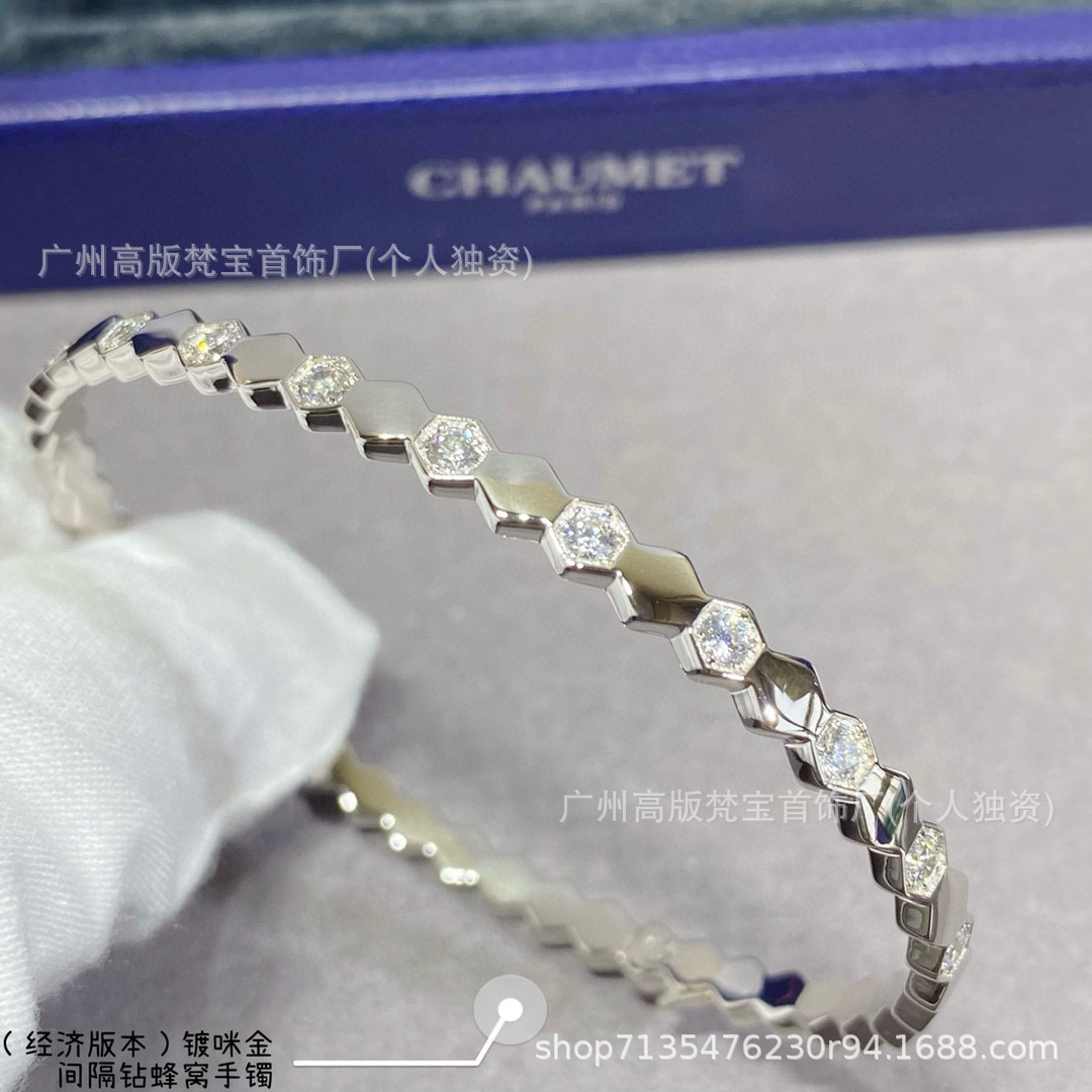 高バージョンV金CNC精雕尚美蜂の巣ブレスレットのハニカムにドリルがない
