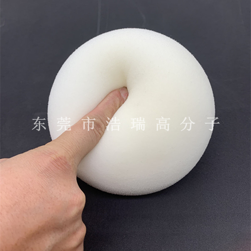 厂家生产10厘米白色海绵球圆球 包布沙滩海棉玩具球过滤芯球