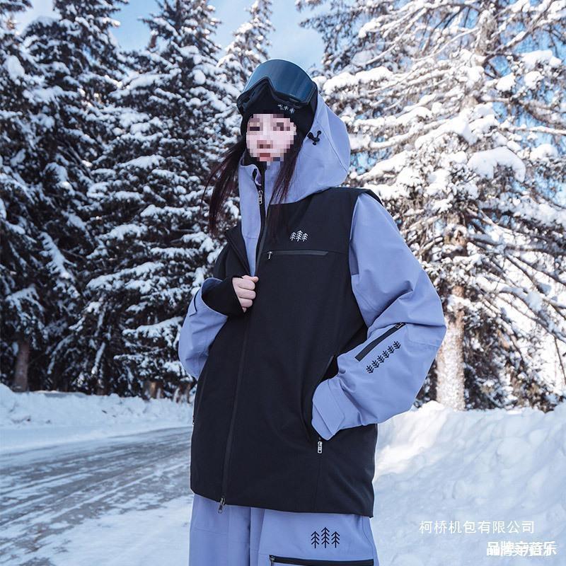 Thickened Winter Windproof Jacket Professional Thermal Awka Ski Snowboard Unisex American-Style Vest Cotton