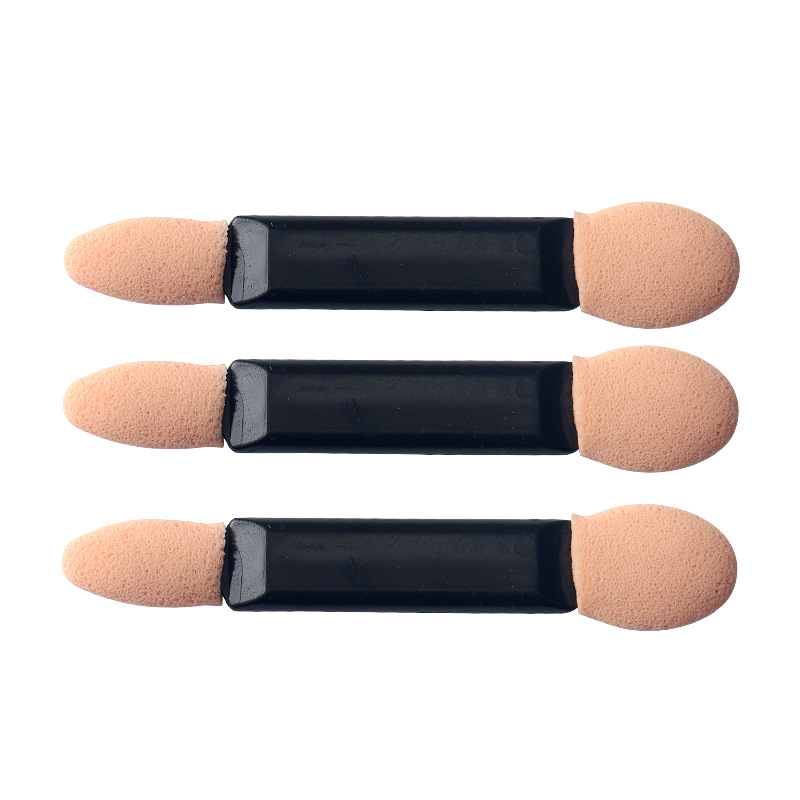 Espejo mágico de uñas aplicador de polvo palo de doble cabeza esponja palo cepillo de sombra de ojos maquillaje desechable nariz sombra palo herramientas de belleza al por mayor