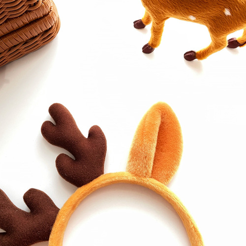 Christmas headband, Santa hat, Santa's hat for Christmas, children and adult cute decorative hair clip, glowing ornament, reindeer antler headband, hair accessory