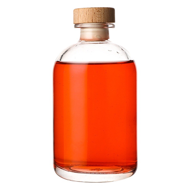 Venta al por mayor una botella de vino blanco Jin 250ml botella de vino pequeña botella de vino de 18 años 500ml botella de vino de fruta de vidrio transparente sellada