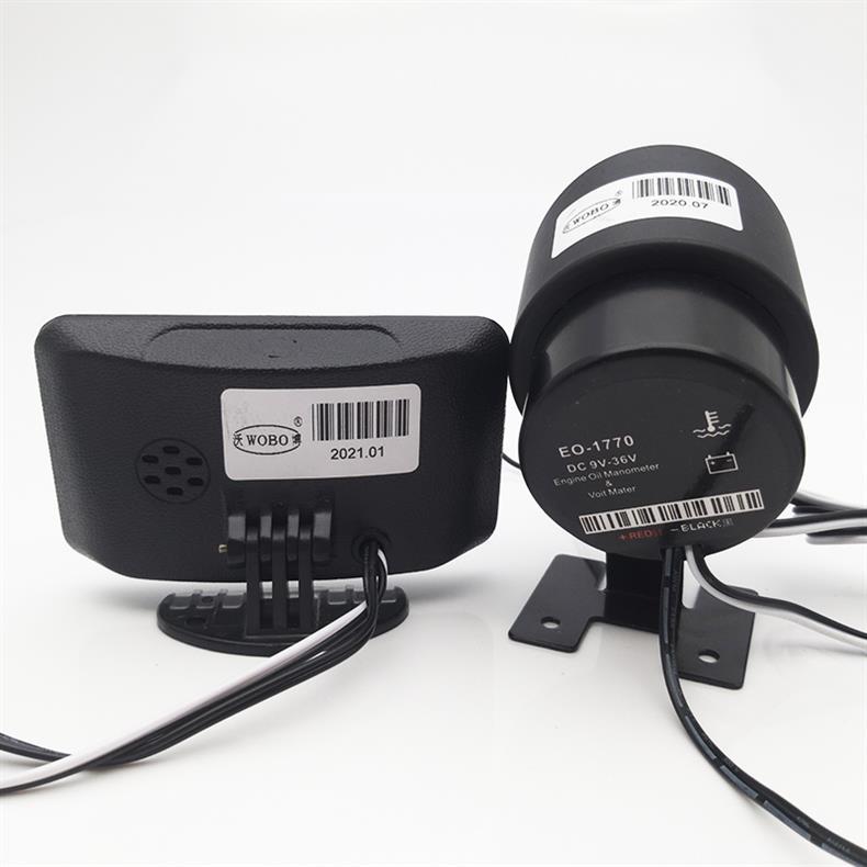 Lcd Car Water Temperature Voltmeter Two-In-One Combination Meter 12V24V Universal Truck Modified Digital Display Water Temperature Meter