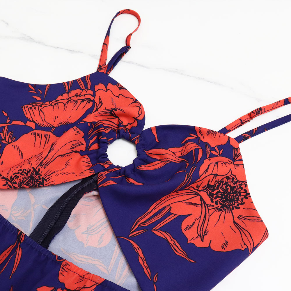 Summer, Spring Season Wholesale Women's Elegant Painted Flower  Daily Strap Sleeveless Regular Dress