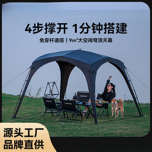 Canopy Outdoor Camping No-Build Vinyl Sun Protection Dome Car Side Tent Awning