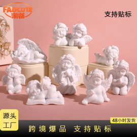 2025新款天使欧式装饰品树脂少女复古人物车载桌面摆件工艺品摆件