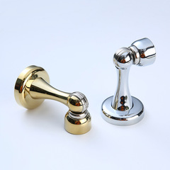 Brass electroplating bright gold bright silver door stopper anti-collision floor door stopper door wall-mounted floor-mounted dual-purpose solid wood door door stopper