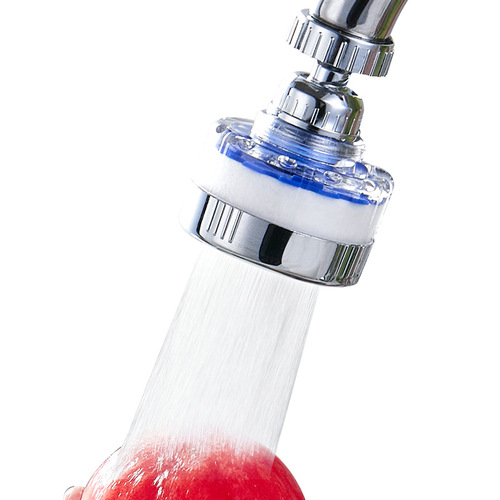 Household three-tier filter boost swivel water faucet with filter cotton splash-proof faucet extender