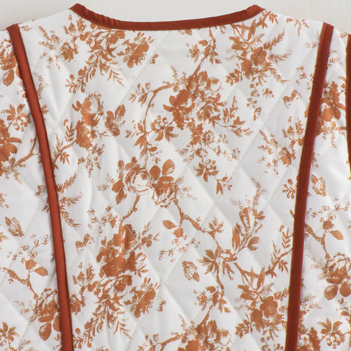 Vêtements pour femmes 2024 automne et hiver nouvel article mode de rue gilet en coton matelassé imprimé décontracté_voghion.com