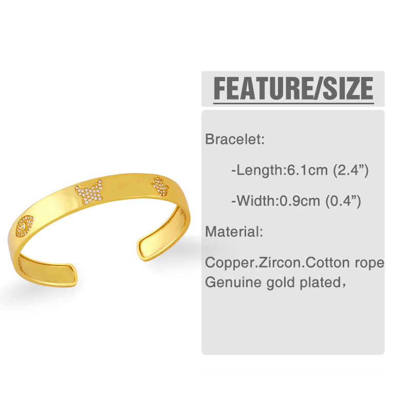 Wholesale Bijoux Creux Sourire Visage Forme De Serpent Bracelet Zircon Incrusté Nihaojewelry display picture 1