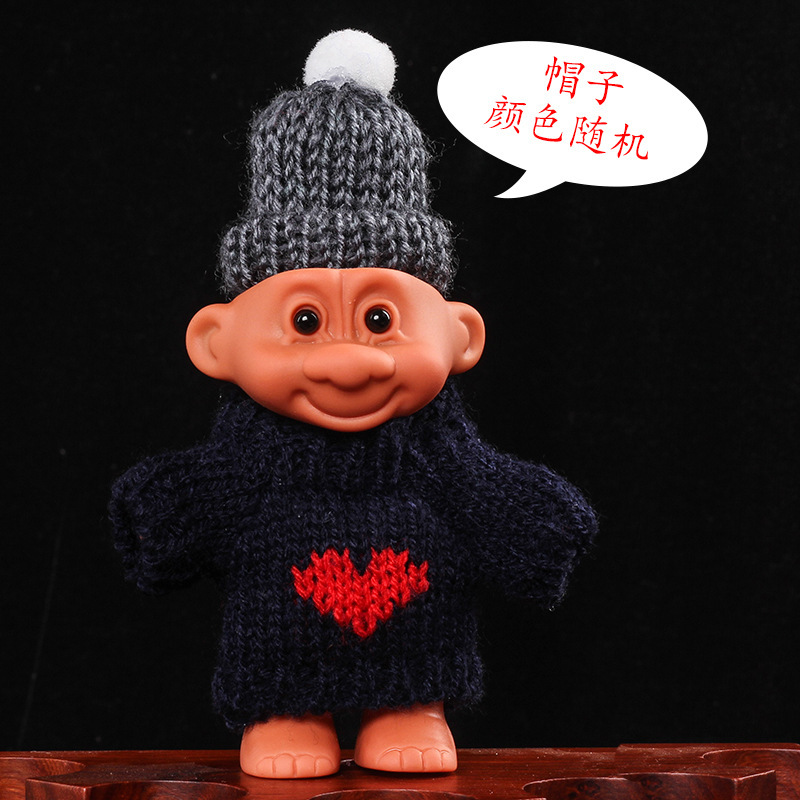 Encendedor suéter retro 90s sombrero troll muñeca dulce cool chica bungee cubierta de cigarrillos de silicona