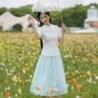 新民短袖复古淑女大摆裙