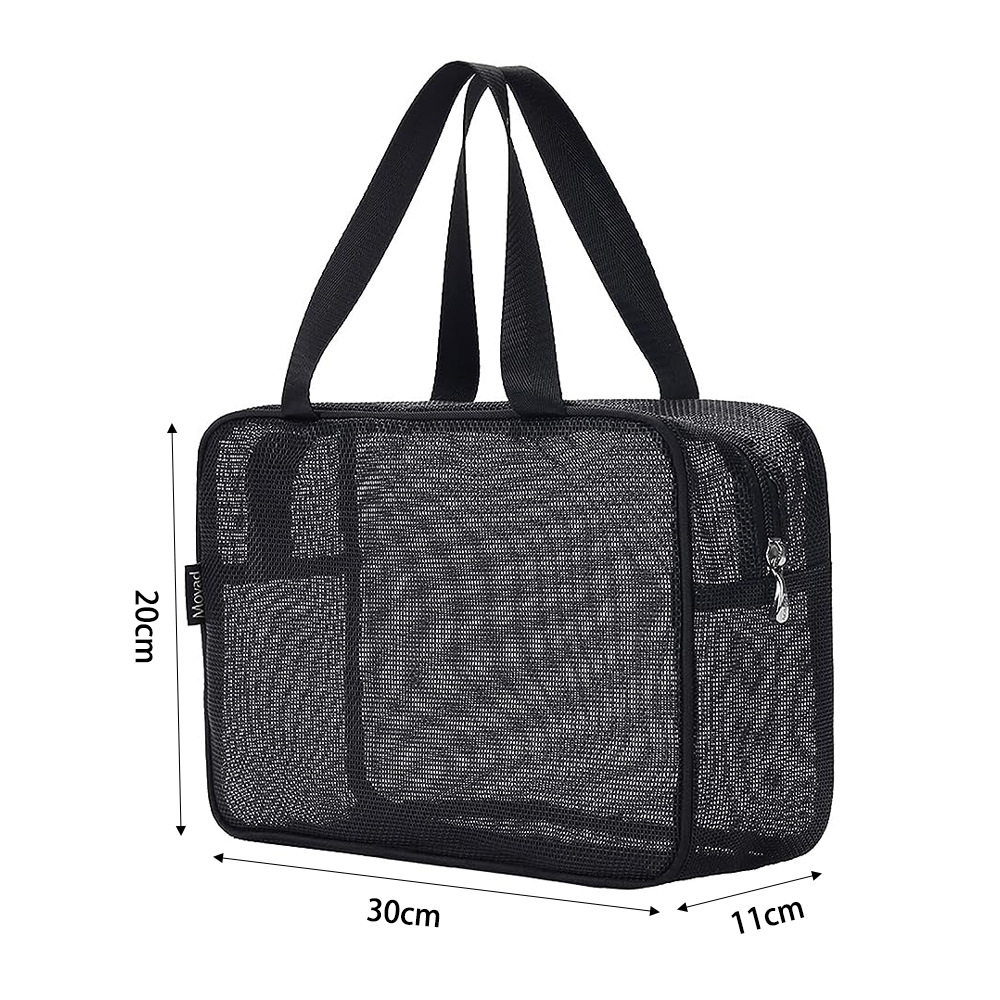 Neceser Portátil de Malla con Drenaje de Gran Capacidad para Baño y Viaje