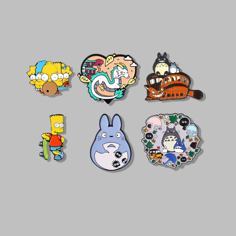 Creative Cartoon Character Animation Peripheral Set Badge Alloy Paint Hot-Selling Clothing Accessories