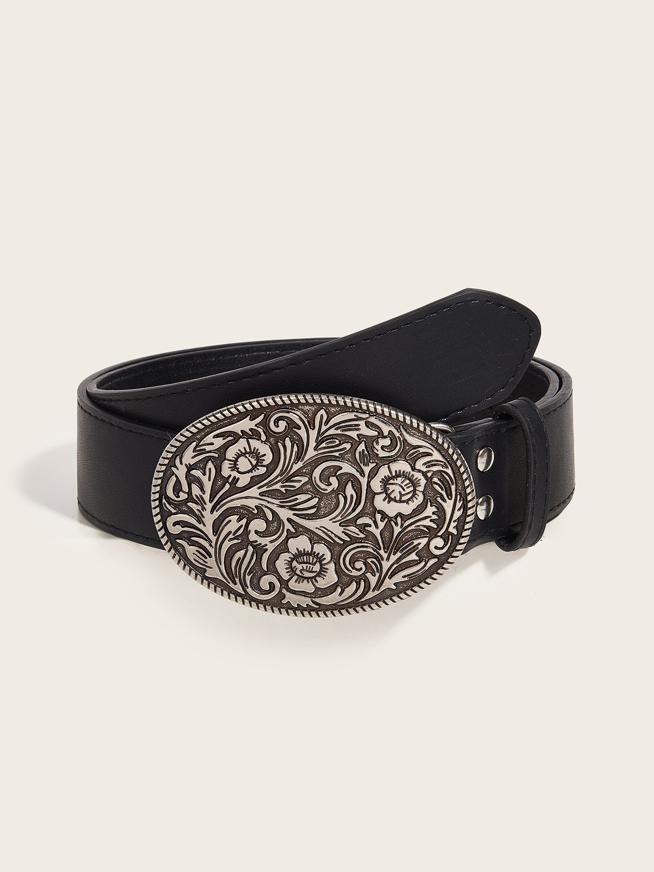 128g Weight Belt Classification 1 Piece Quantity Casual, Daily Occasion Pu Leather, Alloy Material Solid Color Pattern Women's Gender Retro Style Retro Solid Color Pu Leather Alloy Women's Leather Belts 6