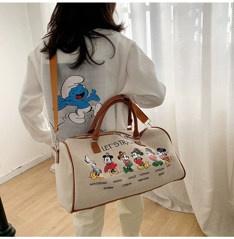 Ручная дорожная сумка, кошелек, карманная вместительная organizer bag для путешествий, сумка для спорта, корейский стиль