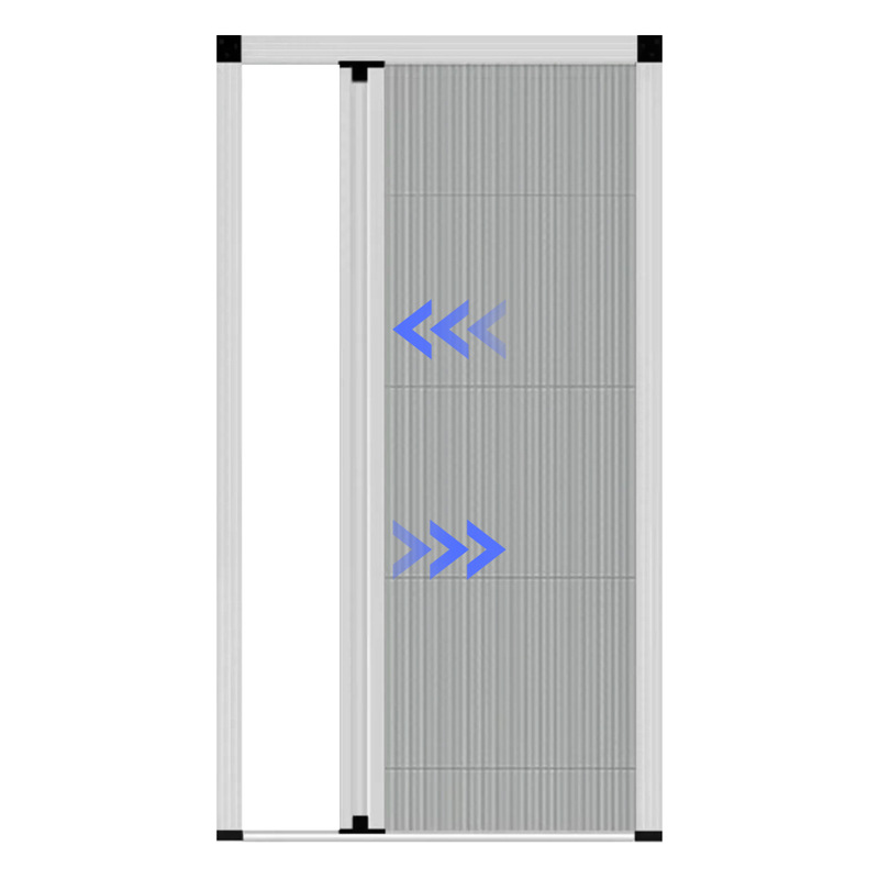 Small Folding Moving Door Curtain Factory Customized Day and Night Hole Free Installation Honeycomb Curtain Folding Door sliding door Cross-border Exclusive